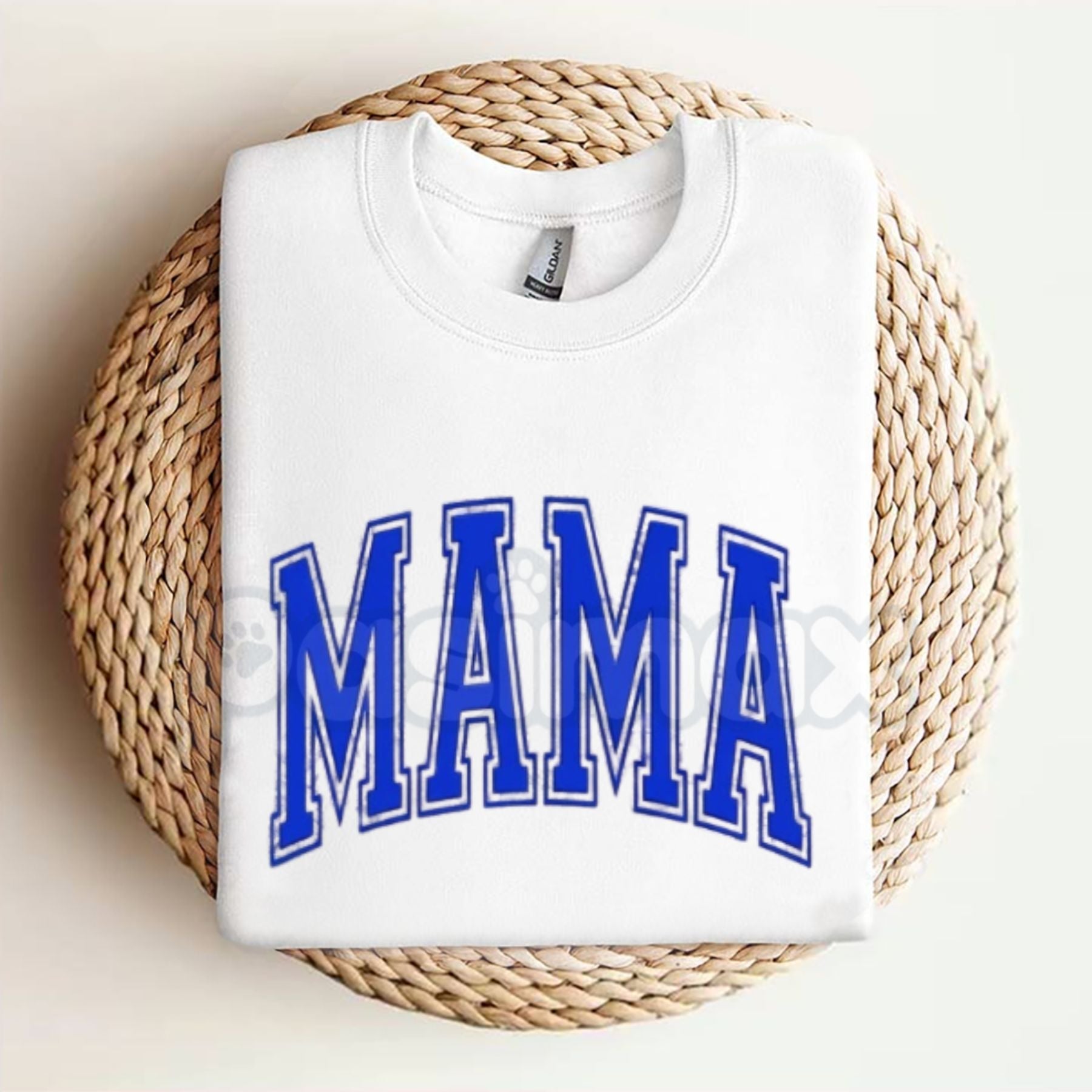 Mama Puff Print T-Shirt – 3D Textured Motherhood Tee, Premium Graphic Shirt for Women