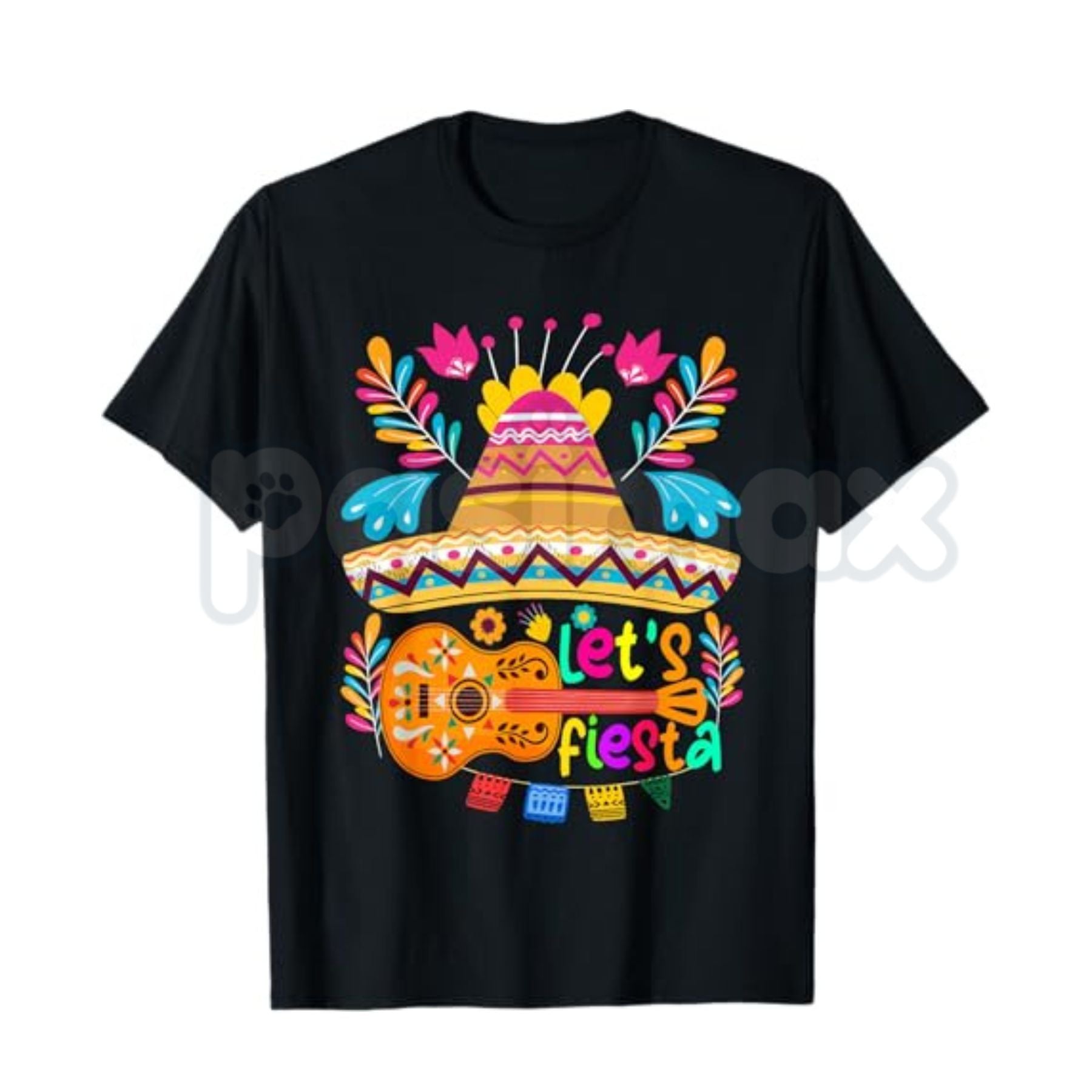 "Let’s Fiesta" Cinco de Mayo T-Shirt – Vibrant Mexican Fiesta Graphic Tee, Remastered Heavy Cotton 5 De Mayo Top, Soft Lived-In Heavyweight Celebration Shirt, Made in USA