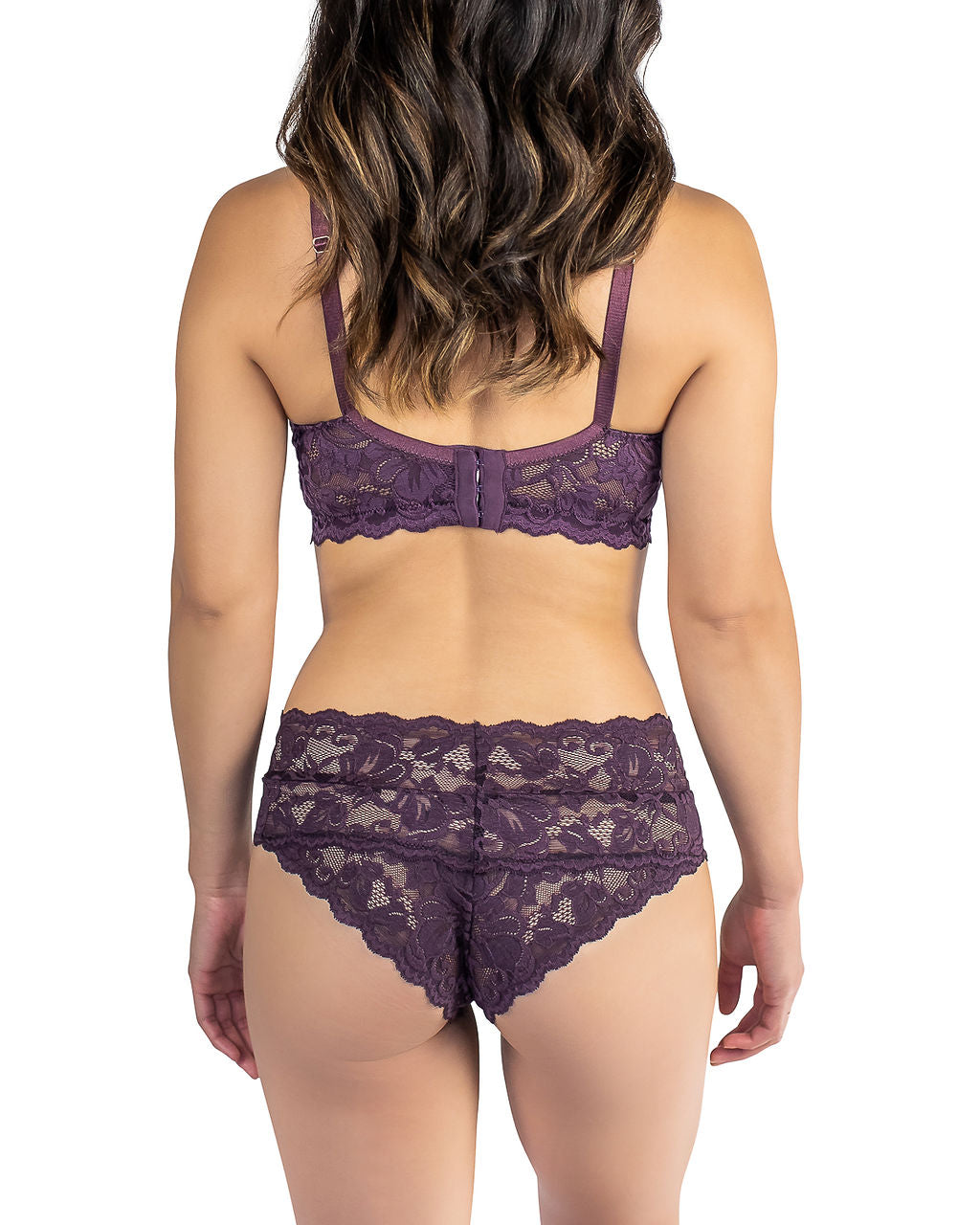 Everviolet Vela Wireless Bra, Orchid — side view