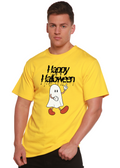 Spun Bamboo Happy Halloween Men's Bamboo Viscose/Organic Cotton Short Sleeve Graphic T-Shirt — main product shot