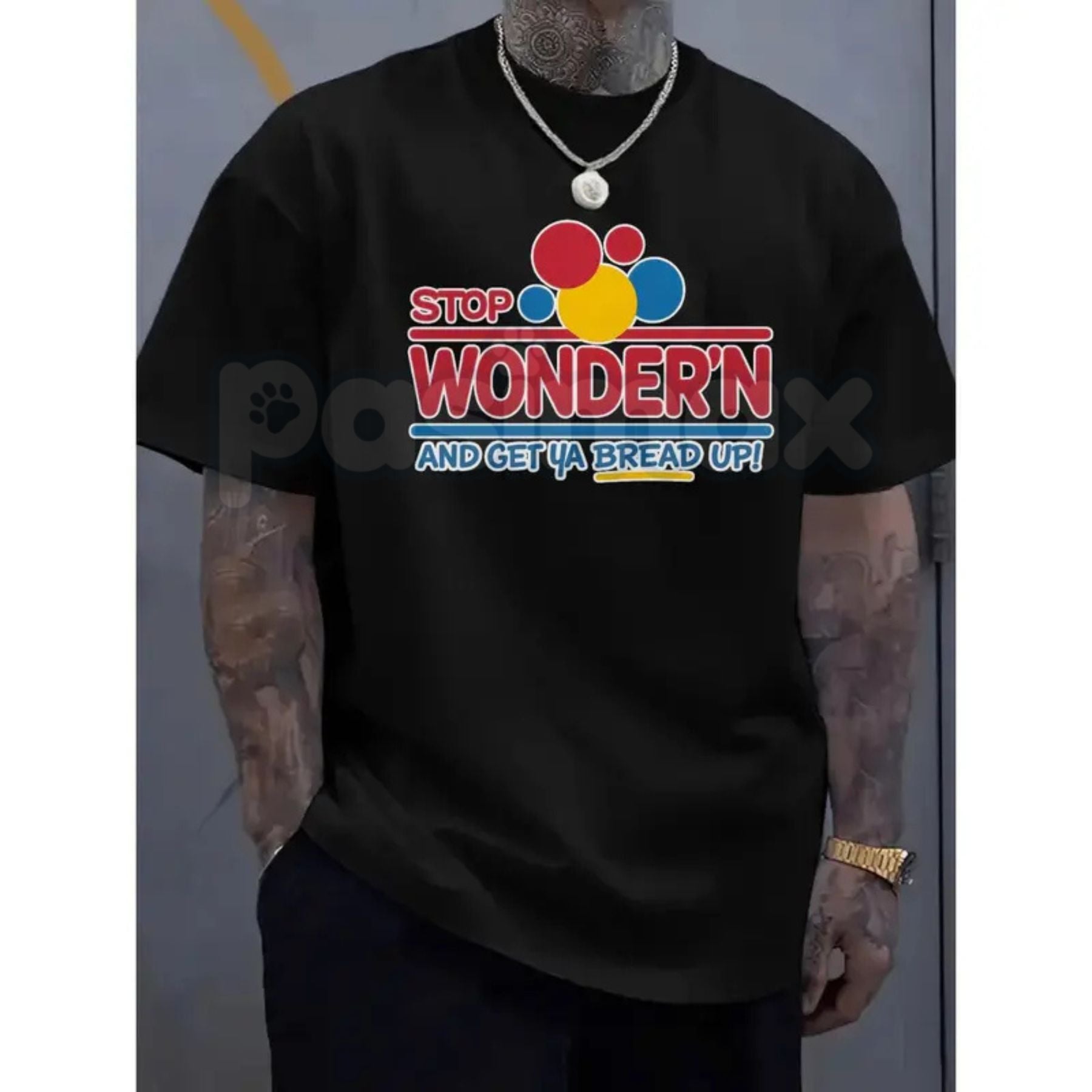 "Stop Wondering Get Your Bread Up" Motivational T-Shirt – Hustle Culture Graphic Tee, Premium 100% Cotton Financial Growth Top, Soft Lived-In Heavyweight Success Mindset Shirt, Made in USA