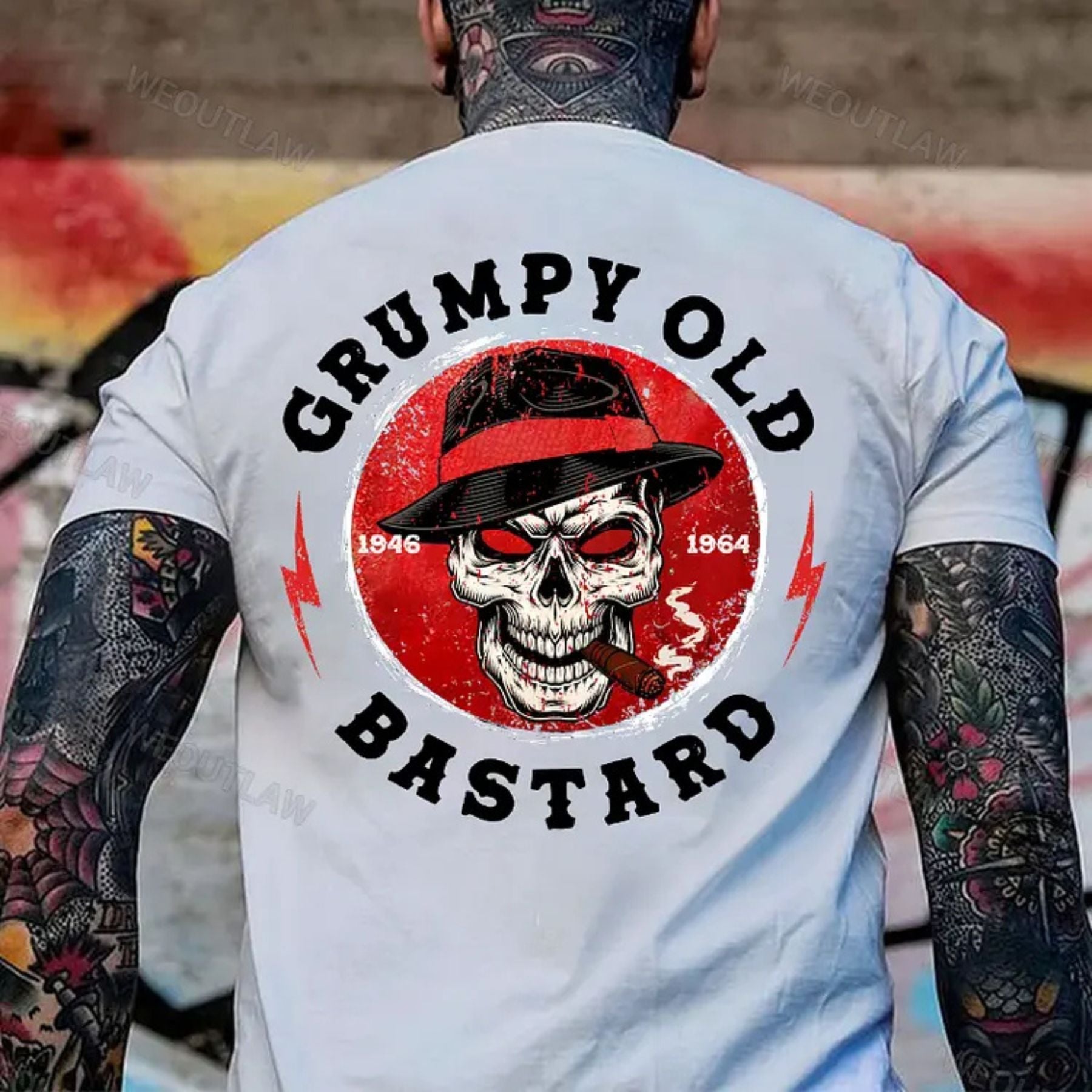 Pasimax "Grumpy Old Bastard" Shirt — detail close-up