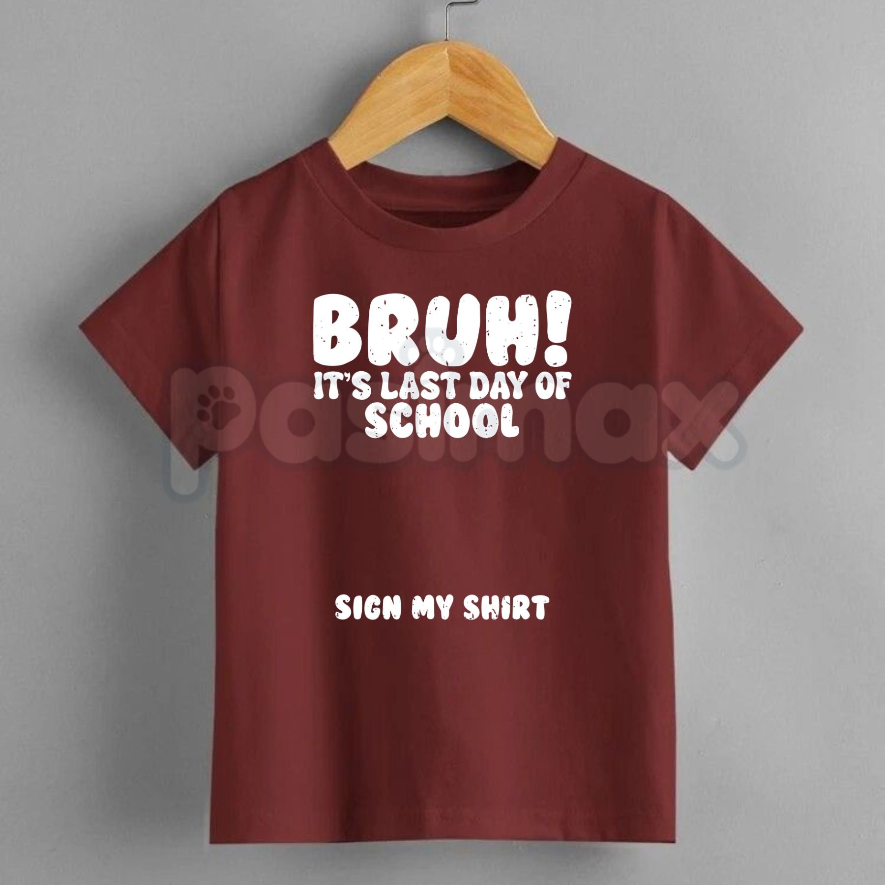 "Last Day Of School Sign My Shirt" Kids Tee – Interactive Class of 2026 Graphic Top, Remastered Heavy Cotton Student Keepsake Shirt, Soft Lived-In Graduation Party Apparel, Made in USA