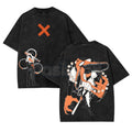 Pasimax OFF (Off The Batter) Indie Game T-Shirt – Double Printed Vintage Washed Graphic Tee — lifestyle context