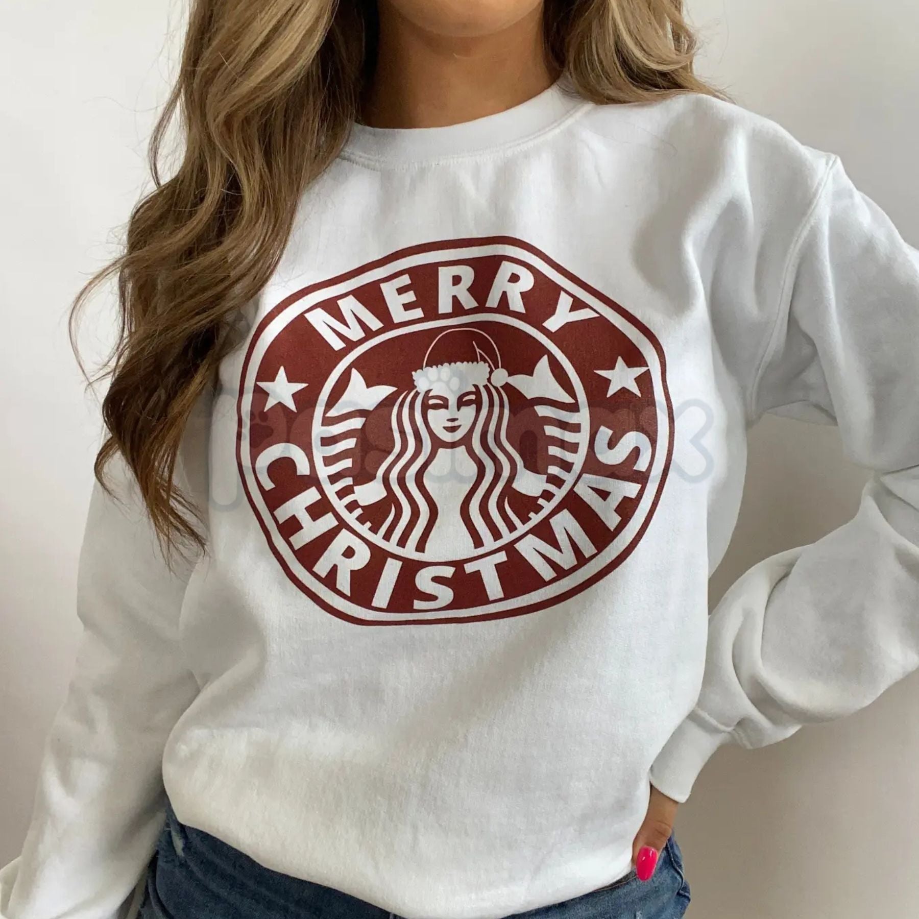 Pasimax Merry Christmas Graphics Sweatshirt | Festive Holiday Design Jumper | Classic Xmas Cheer Crewneck | Fun Christmas App