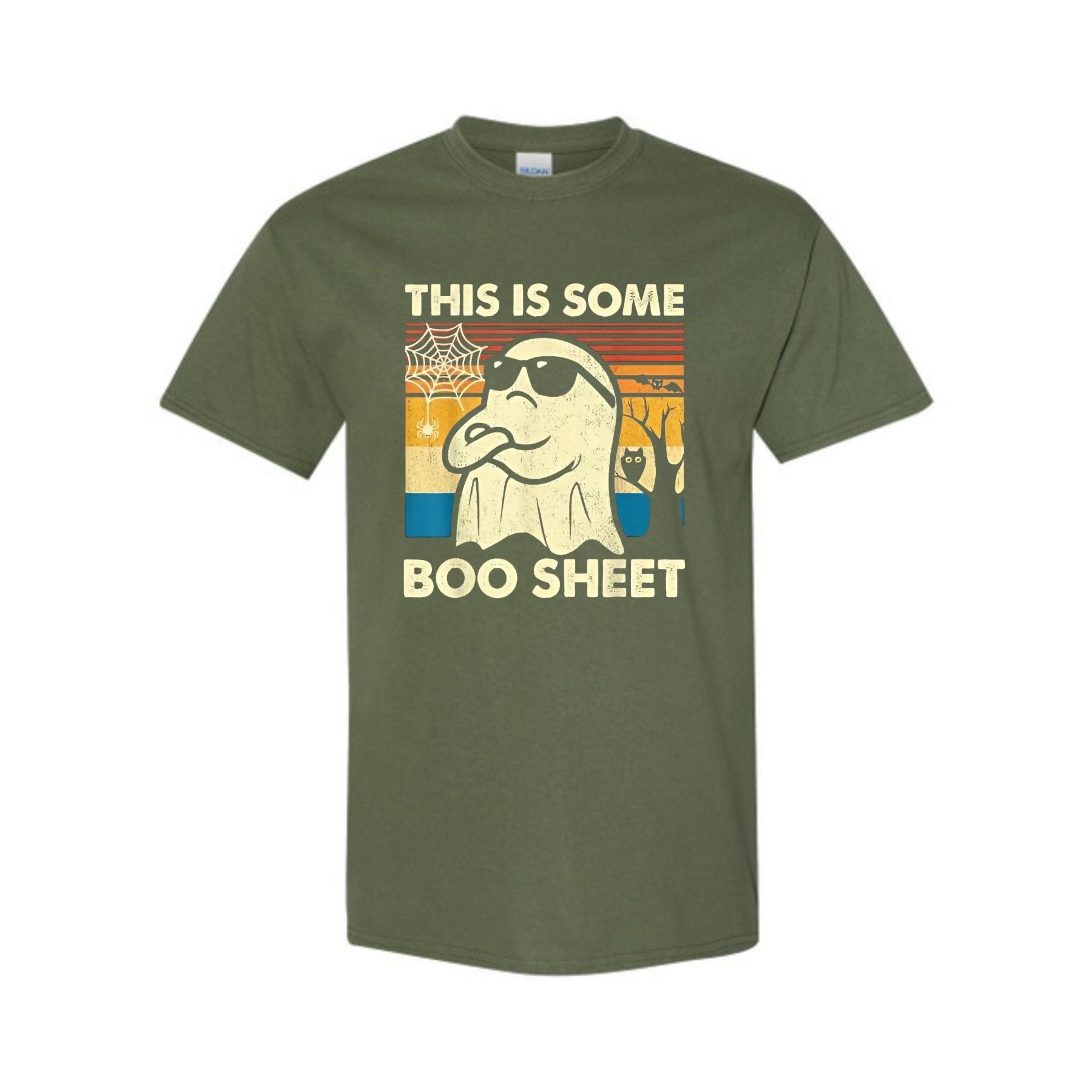 Pasimax "This is Some Boo Sheet" Ghost T-Shirt — detail close-up