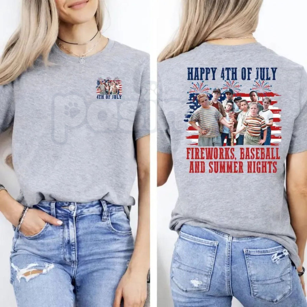 The Sandlot 4th of July T-Shirt – Vintage 1990s Movie Baseball Squad Graphic Tee
