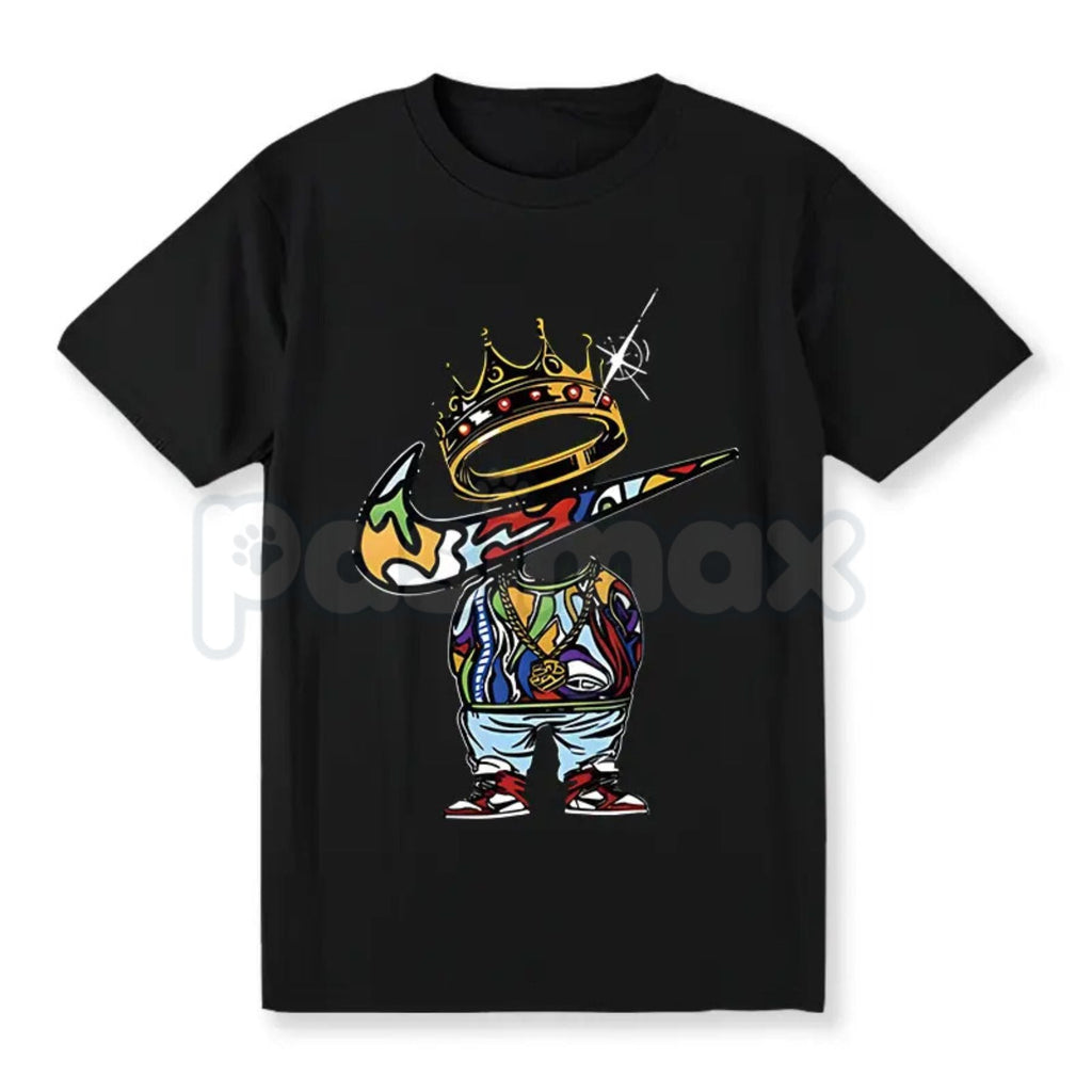 Pasimax Men's Vintage Cartoon Print Graphic Tee - Retro Streetwear Crewneck T-Shirt, Premium 100% Cotton Menswear Top, 90s Ae