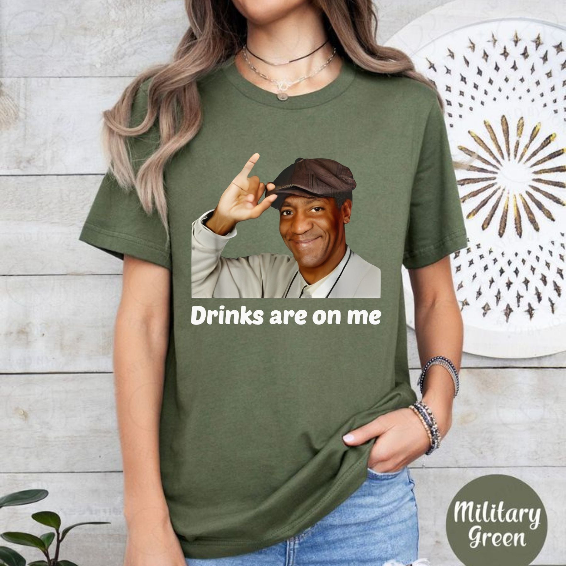 Pasimax "Drinks Are On Me" T-Shirt — detail close-up