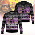 Pasimax The Cream of The Crop Ugly Sweater, Funny Ugly Sweater, Christmas Gift for Friends — detail close-up