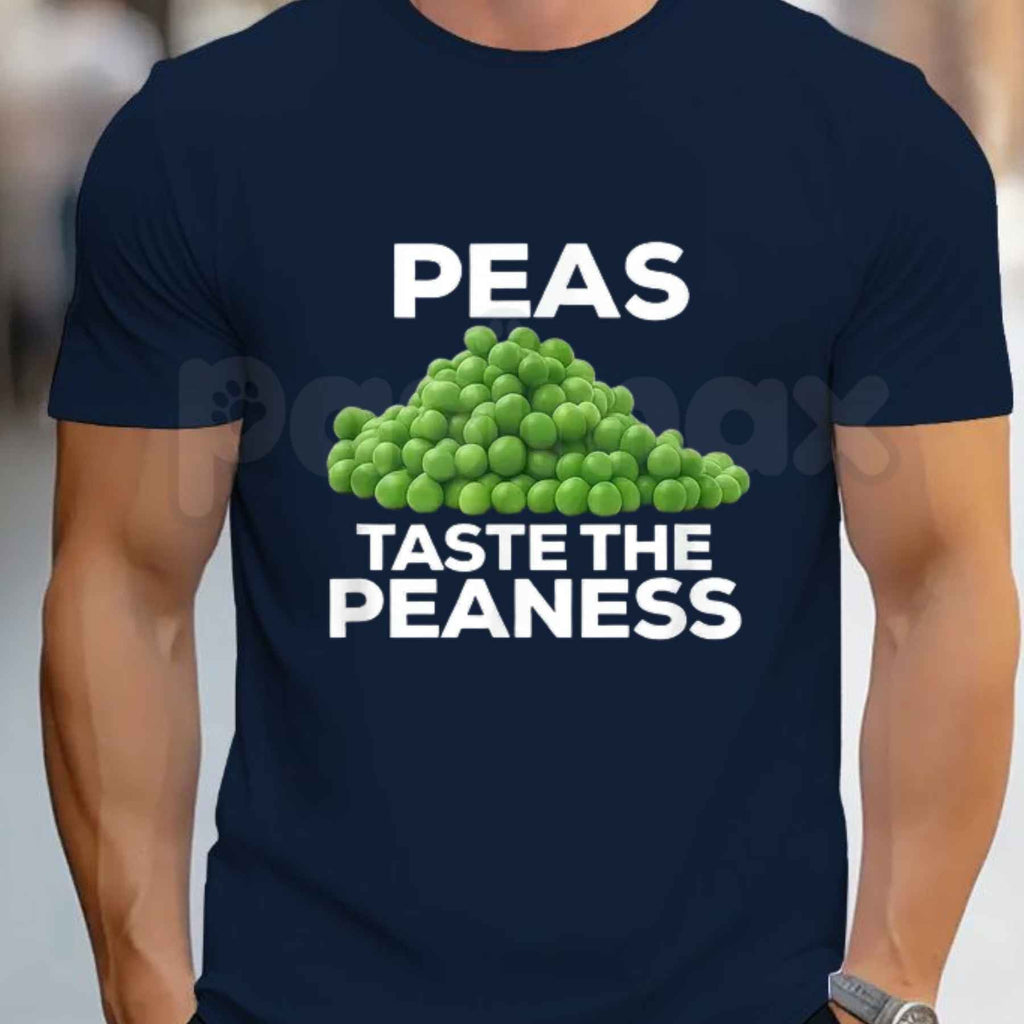 Peas Taste The Peaness T Shirt – Funny Vegetable Food Pun Tee, Sarcastic Dirty Joke Unisex Classic Cotton Gag Gift Shirt