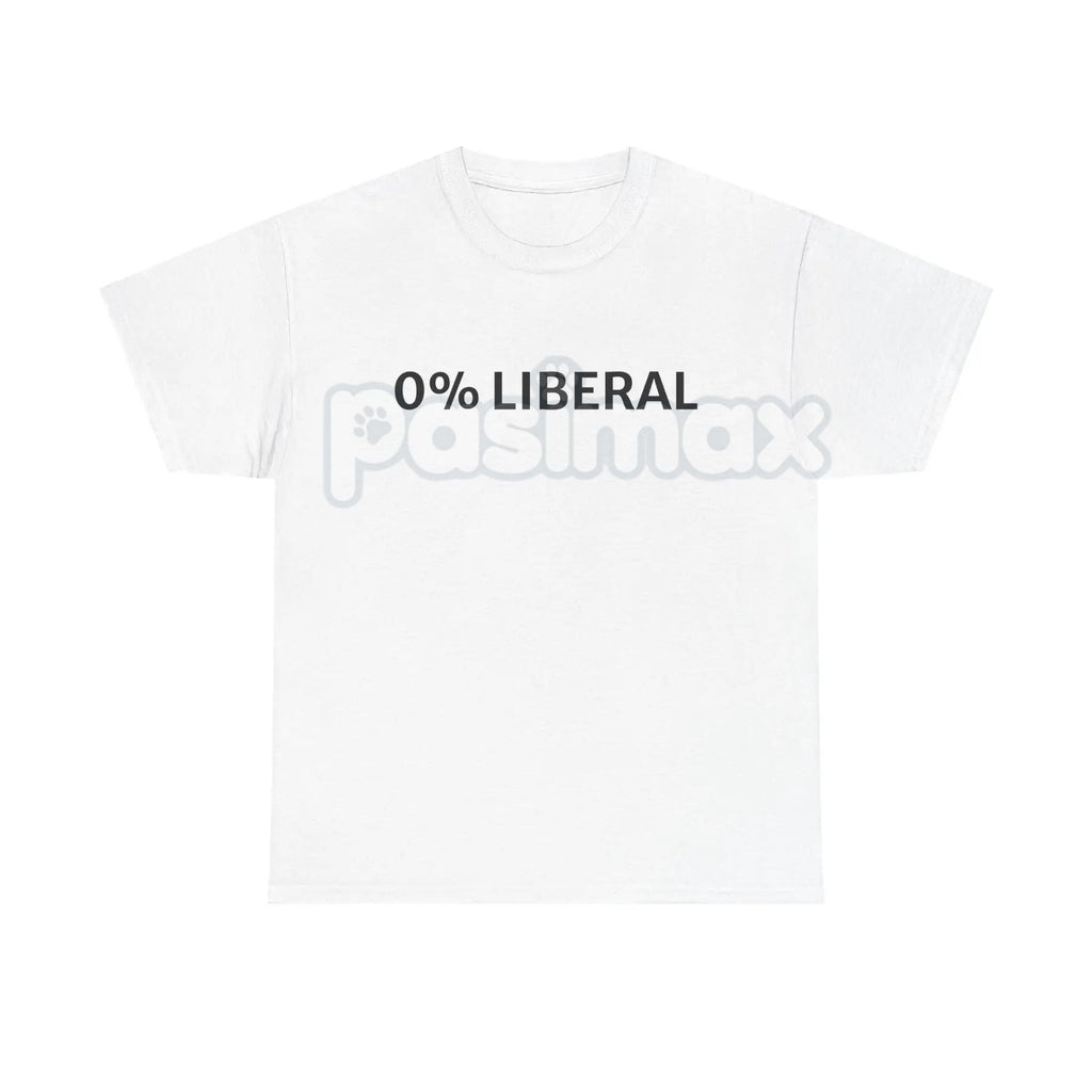 Pasimax "0 Percent Lib" T-shirt — detail close-up