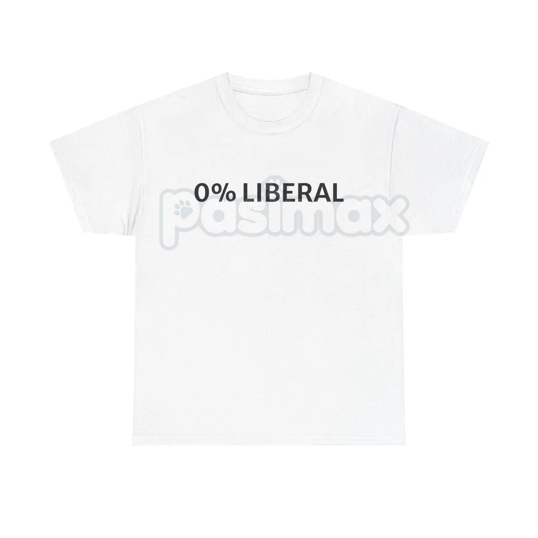 Pasimax "0 Percent Lib" T-shirt — detail close-up