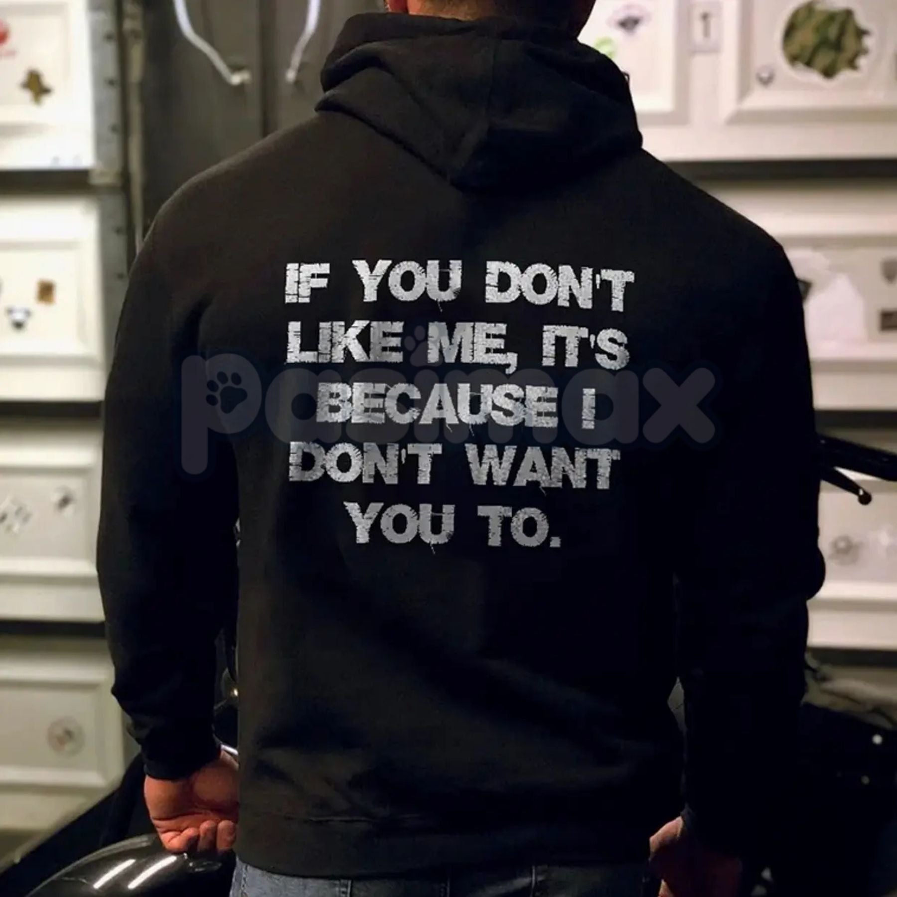 Pasimax "If You Don't Like Me, It's Because I Don't Want You To" Hoodie – Bold Attitude Slogan Pullover, Unapologetic Stateme