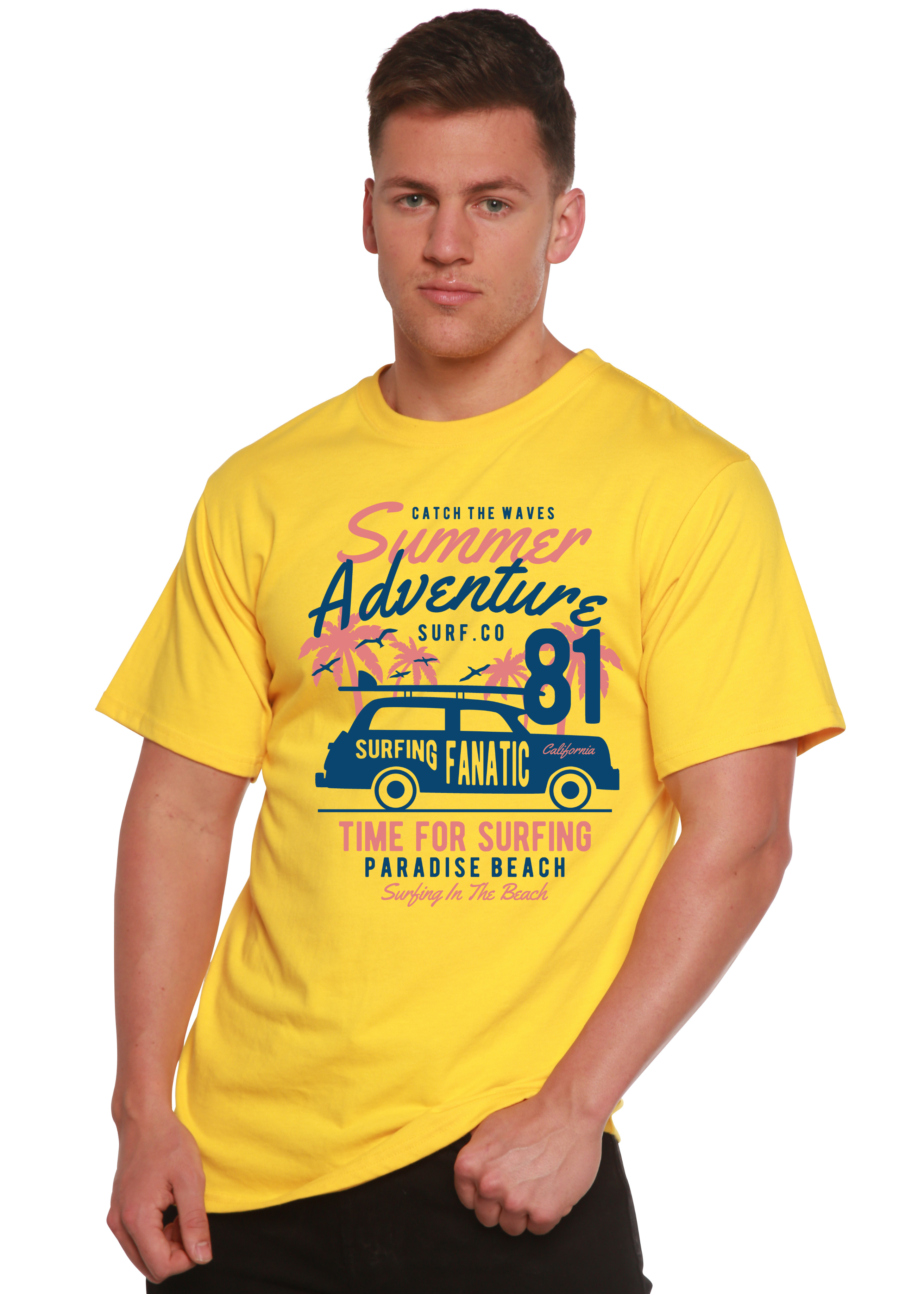 Spun Bamboo Sammer Adventure Spun Bamboo® Men's Bamboo Viscose/Organic Cotton Short Sleeve Graphic T-Shirt — back view