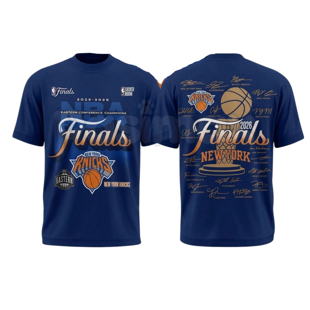 New York Knicks 2026 NBA Finals Game Graphic T-Shirt – Vintage Premium Sports Fan Tee