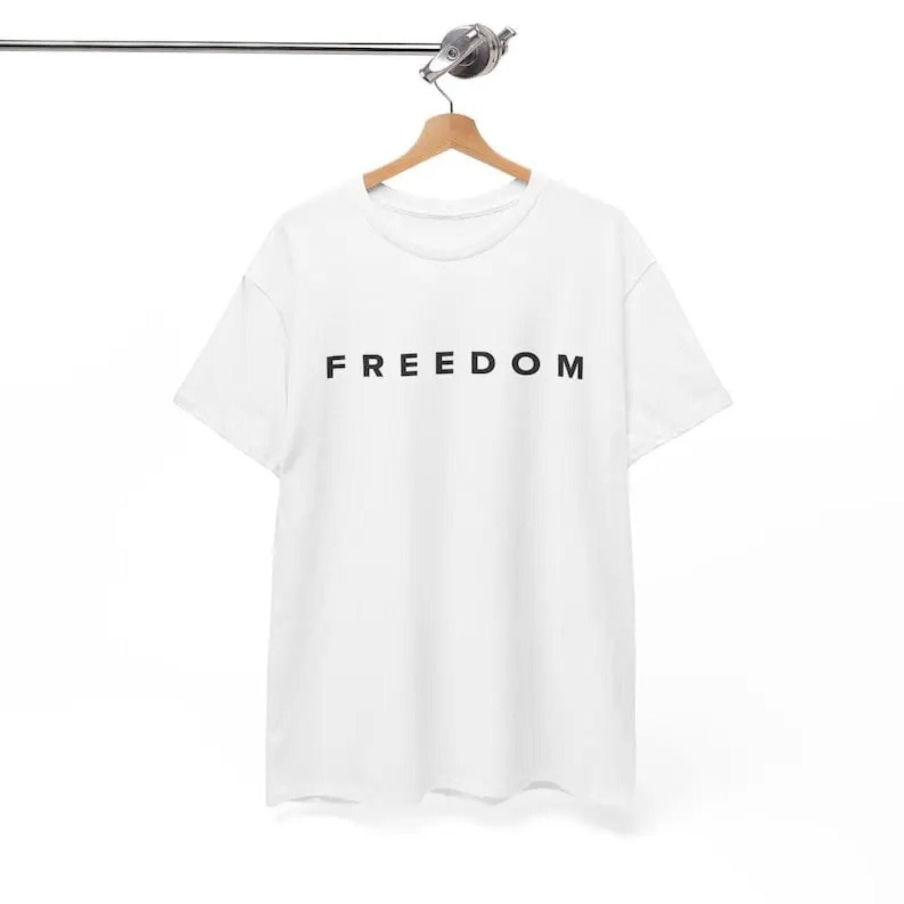 Pasimax Charlie Kirk "Justice & Freedom" T-Shirt — detail close-up