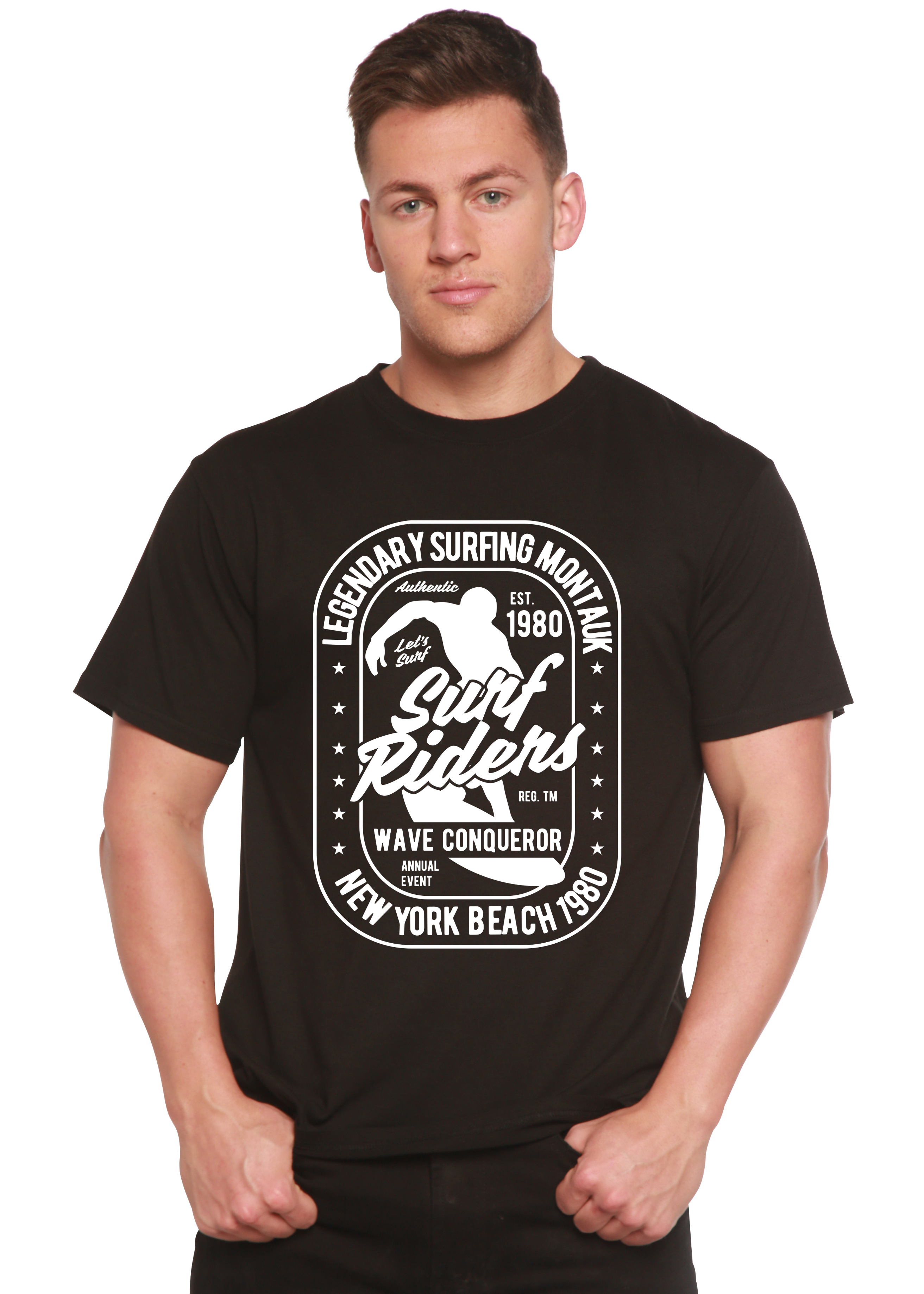 Spun Bamboo Surf Rider Spun Bamboo® Men's Bamboo Viscose/Organic Cotton Short Sleeve Graphic T-Shirt — main product shot