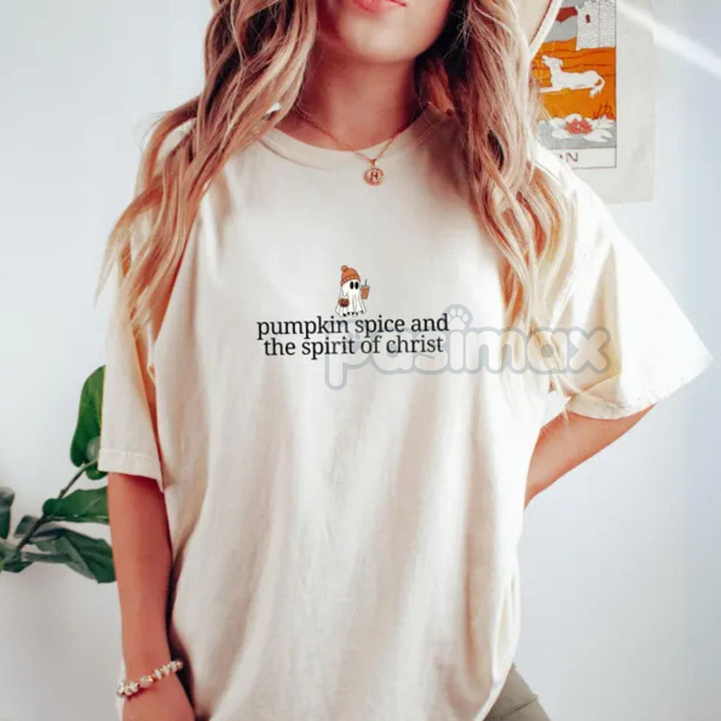 Pasimax 'Boo-lieve In Jesus' Christian Halloween Shirt — detail close-up