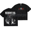Pasimax Resident Evil Requiem – Vintage Distressed Leon Kennedy Fan Hoodie, Sweatshirt & Limited Cotton T-Shirt — detail clos