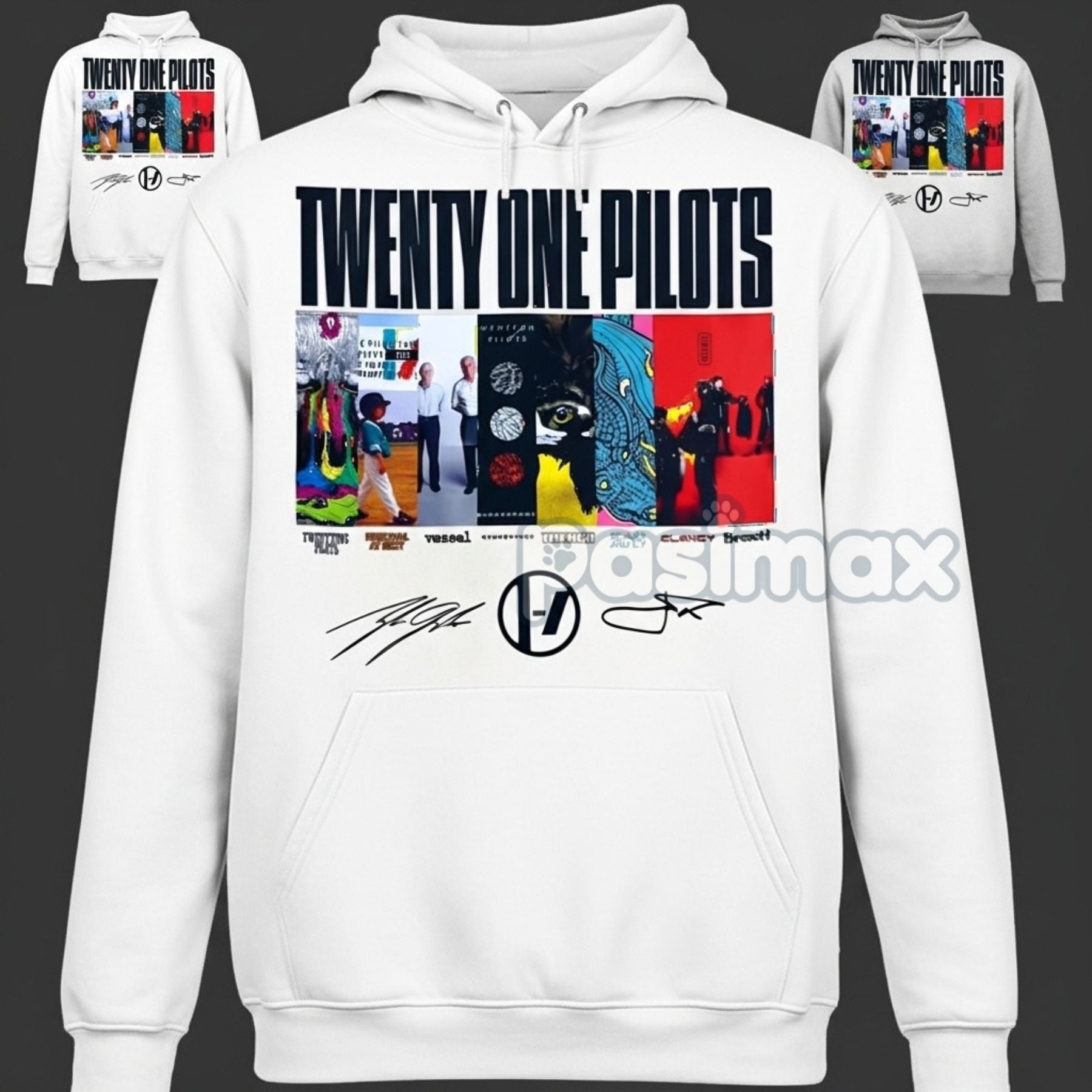 Pasimax Breach Album Hoodie — detail close-up