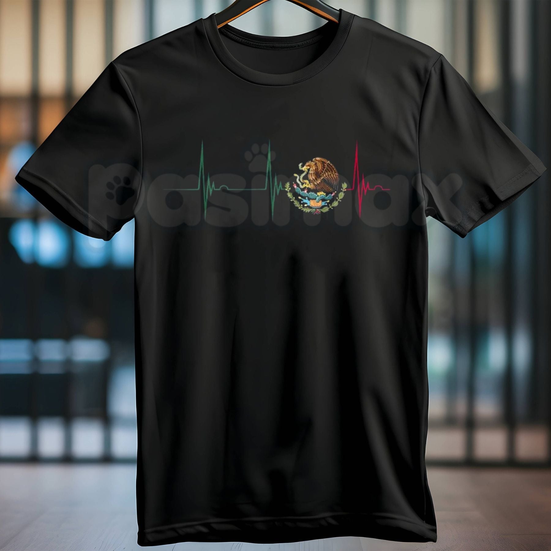 Mexico Heartbeat Heritage T-Shirt – Iconic Mexican Pride Graphic Tee, Premium 100% Cotton Viva Mexico Pulse Top, Soft Lived-In Heavyweight Cultural Roots Shirt, Made in USA