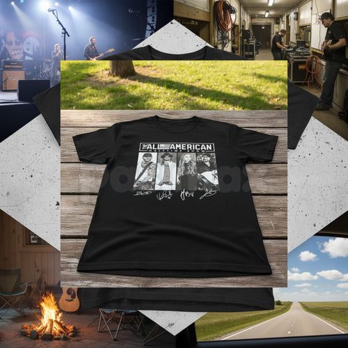 "The All American Halftime Show" T-Shirt - Vintage Marching Band Graphic Tee, Classic Americana Sports Performance Shirt, Premium Heavyweight Unisex Stadium Apparel, Drill Team & Color Guard Gift, Retro Varsity Spirit Top