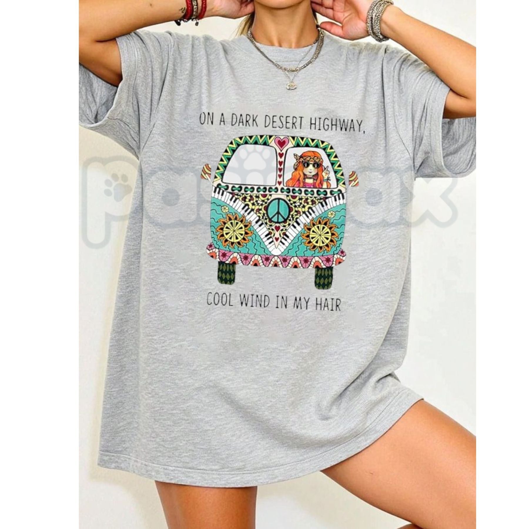 Vibrant Bohemian Graphic T-Shirt – Retro Boho Chic Artistic Tee, Premium 100% Cotton Colorful Mandala Top, Soft Lived-In Heavyweight Festival Spirit Shirt, Made in USA