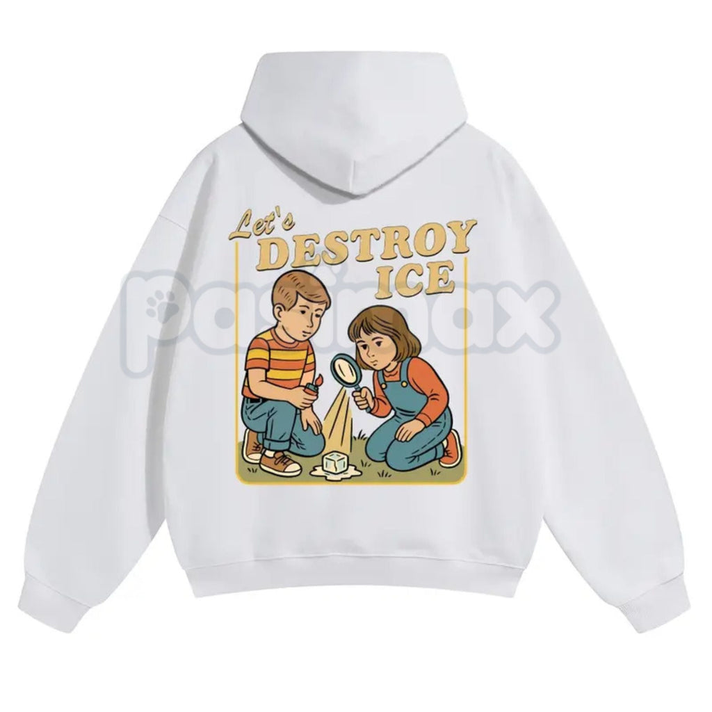 Pasimax Let’s Destroy ICE Hoodie — detail close-up