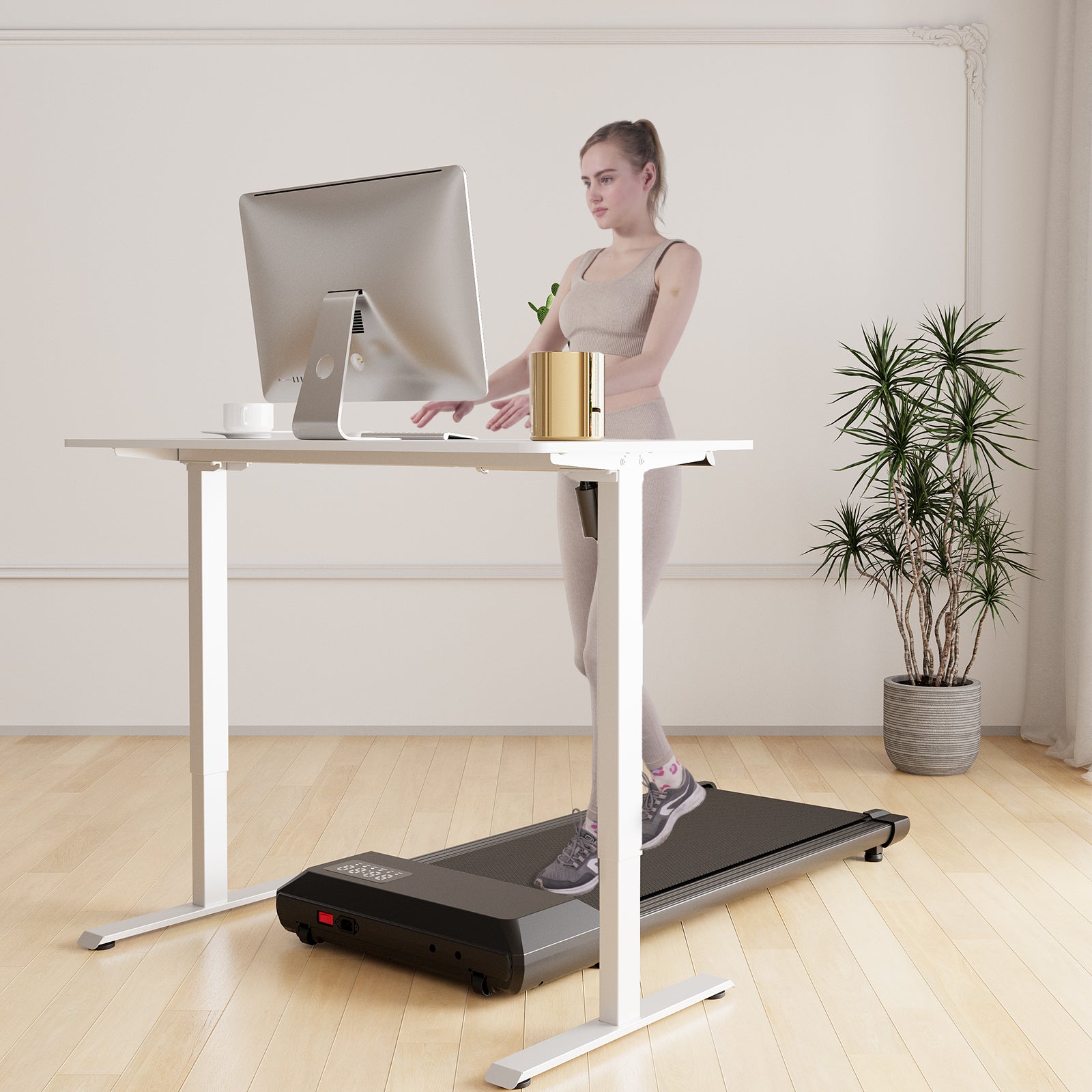 DeerRun®Electric Standing Desk, 39 x 23 Inches Height Adjustable, view 4