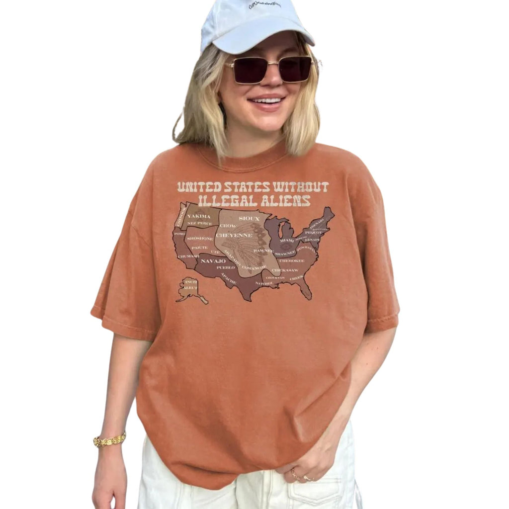 Pasimax US Without Illegal Aliens Shirt — detail close-up