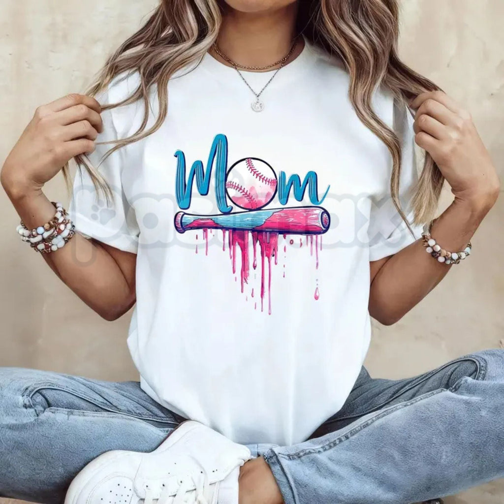 Pasimax "Game Day Hero" Baseball Mom & Dad T-Shirt — side view