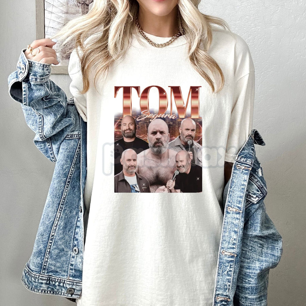 Pasimax Retro TOM SEGURA Homage T-Shirt - Comedian Stand-Up Star Tee, Vintage Tom Segura Fan Merch, Unisex Comedy Streetwear 