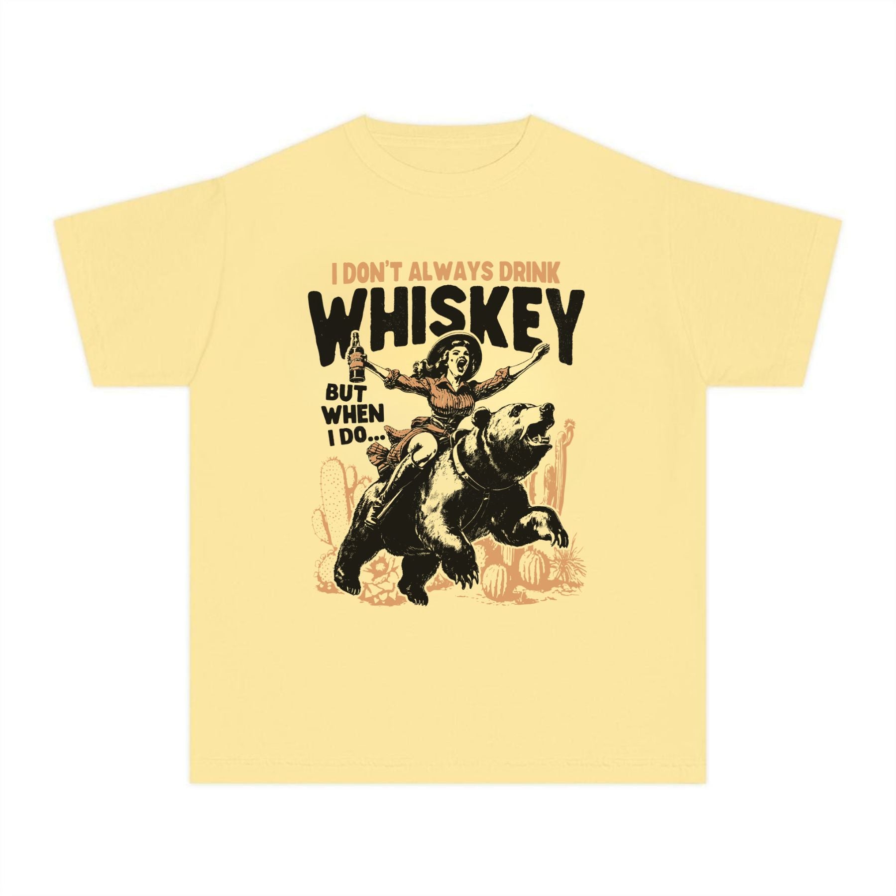 Pasimax Unhinged Whiskey Graphic Tee — detail close-up