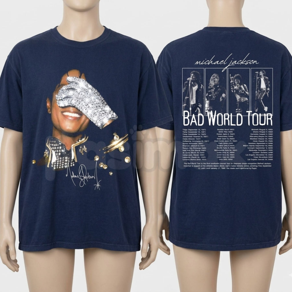 Vintage Michael Jackson "Bad" T-Shirt – Retro 90s Concert Graphic Tee