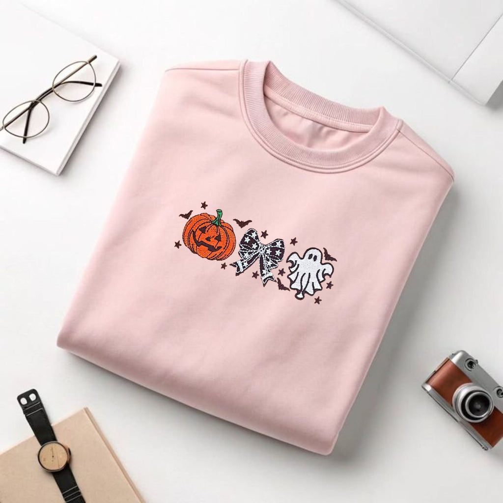 Pasimax Cutesy Spooky Bows T-Shirt — lifestyle context