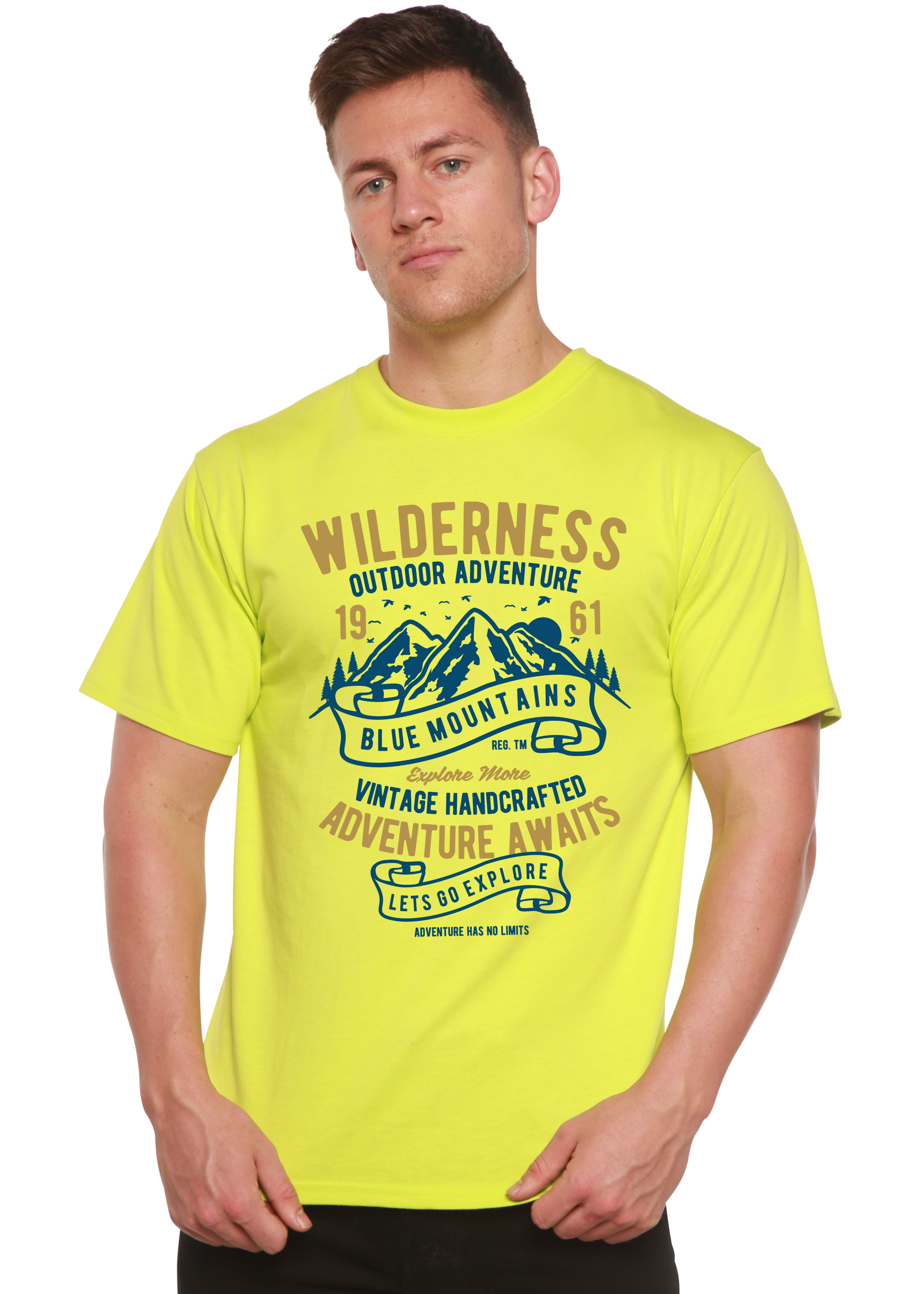 Spun Bamboo Wilderness Spun Bamboo® Men's Bamboo Viscose/Organic Cotton Short Sleeve Graphic T-Shirt — side view