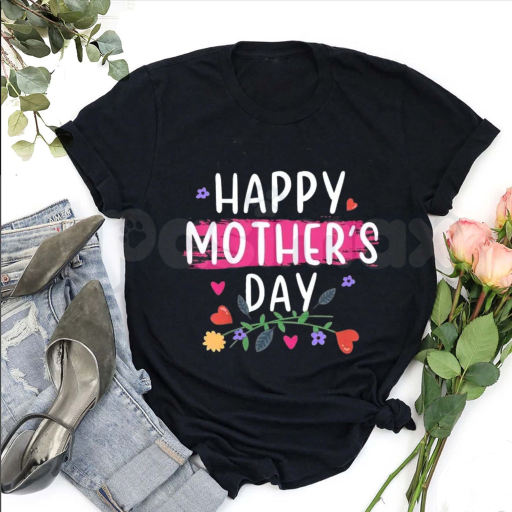 Happy Mother's Day 2025 Keepsake T-Shirt – Special 2025 For Mom Gift Idea Tee, Premium 100% Cotton Floral Celebration Top, Soft Lived-In Heavyweight Best Mom Graphic Shirt, Made in USA