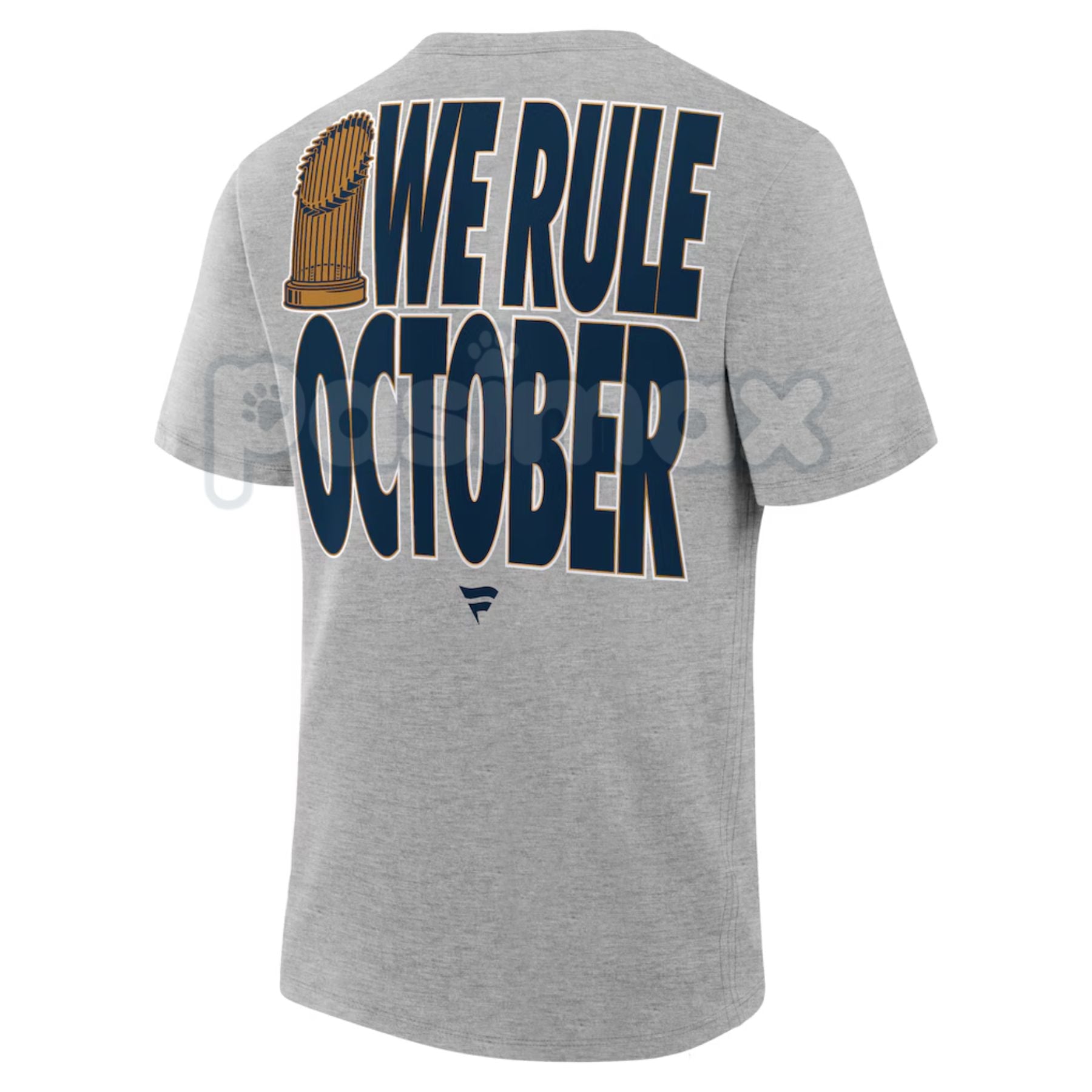 Pasimax "We Rule October" World Series Champions 2025 T-Shirt - MLB Baseball Title Slogan Tee, Unisex Fan Locker Room Apparel