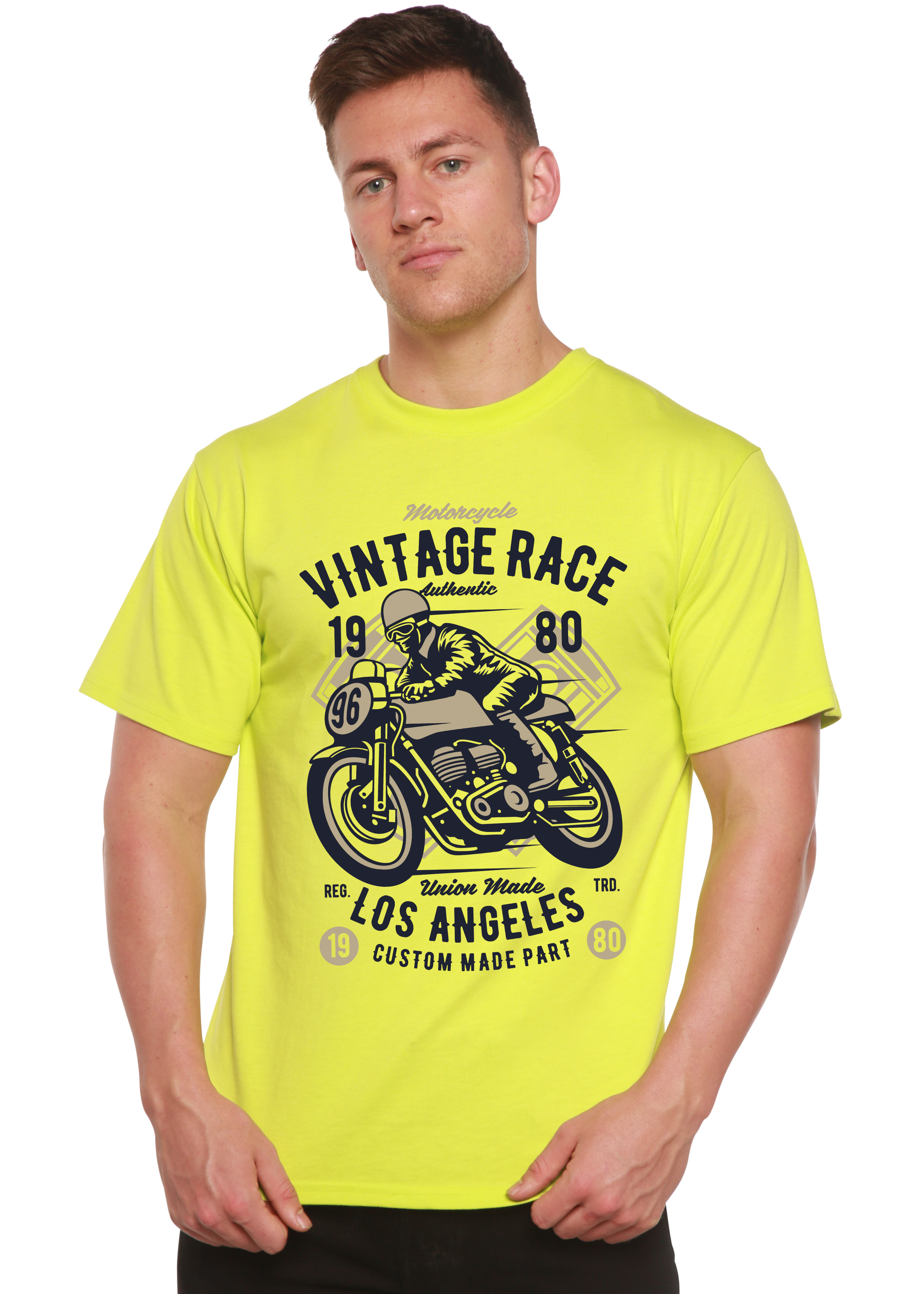 Spun Bamboo Vintage Race Spun Bamboo® Men's Bamboo Viscose/Organic Cotton Short Sleeve Graphic T-Shirt — lifestyle context
