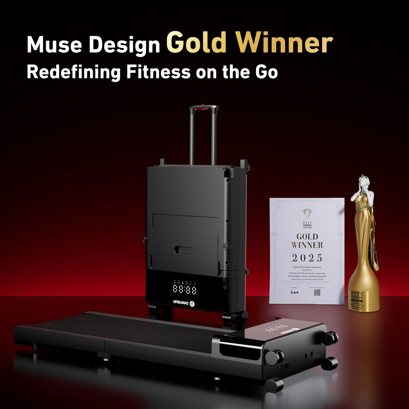 DeerRun Z20 Foldable Walking Pad Treadmill – Ultra Compact with LED Display – DeerRun®, view 2