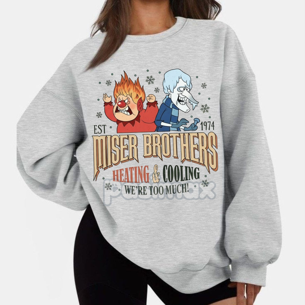 Pasimax Women's Cartoon Graphic Print Crewneck — detail close-up