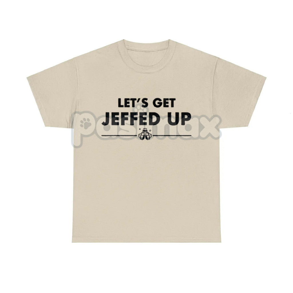 Pasimax "Let'S Get Jeffed Up" Faded Beer T-Shirt — detail close-up