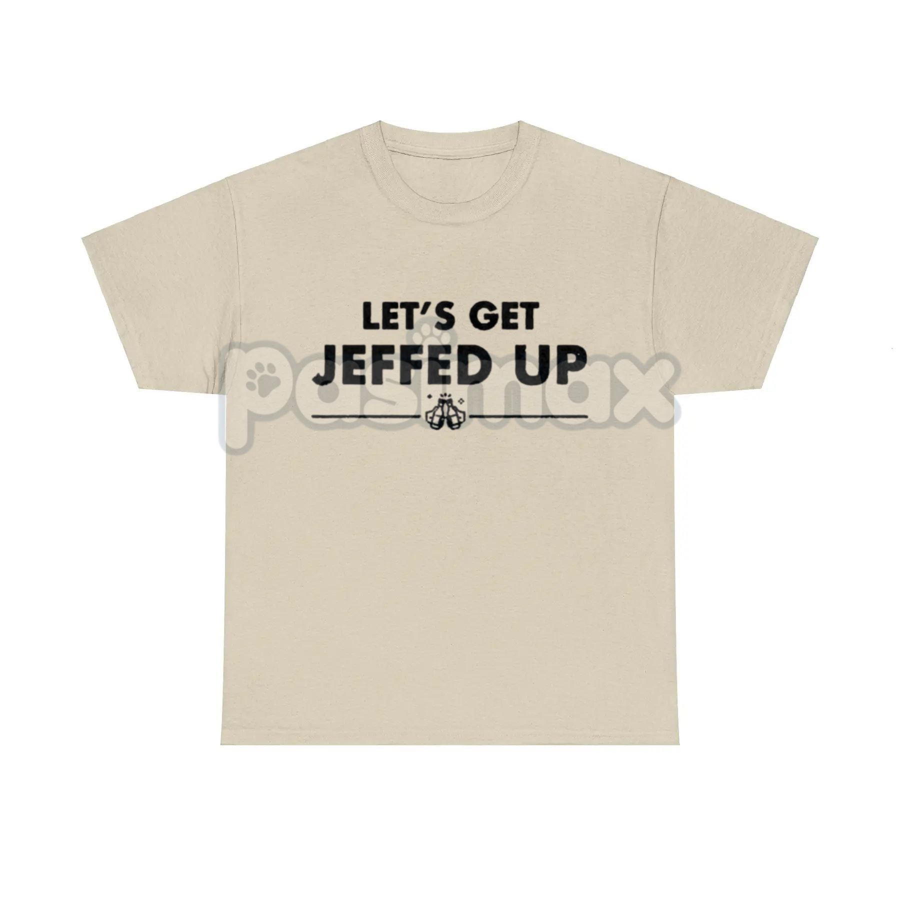 Pasimax "Let'S Get Jeffed Up" Faded Beer T-Shirt — detail close-up