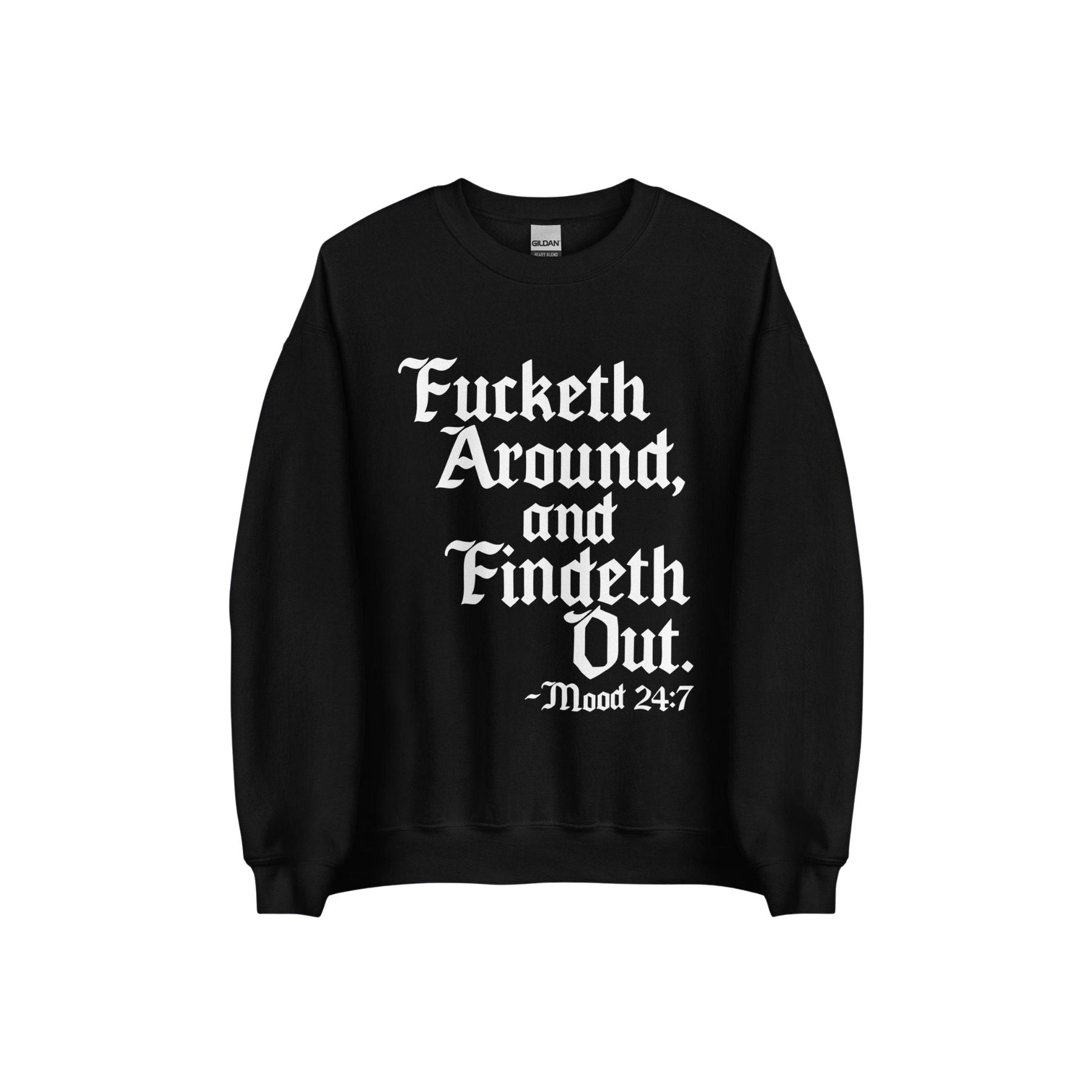 Pasimax Medieval Meme Crewneck Sweatshirt — detail close-up