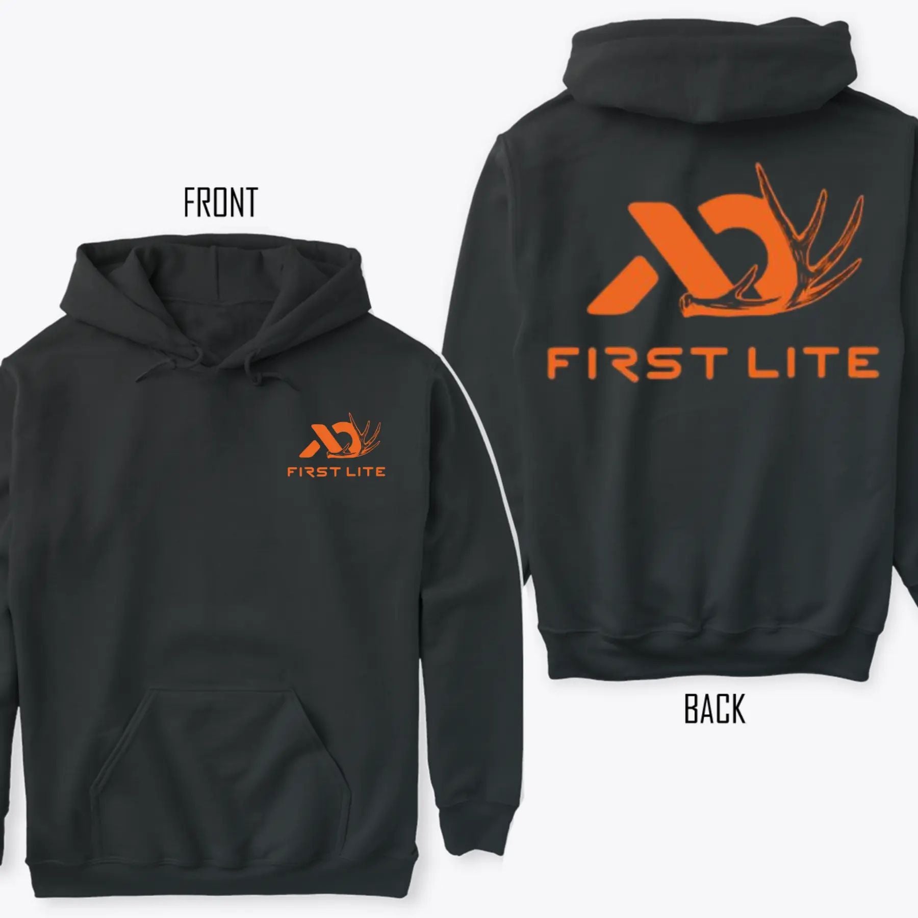 Pasimax First Lite Logo Hunting Hoodie — detail close-up