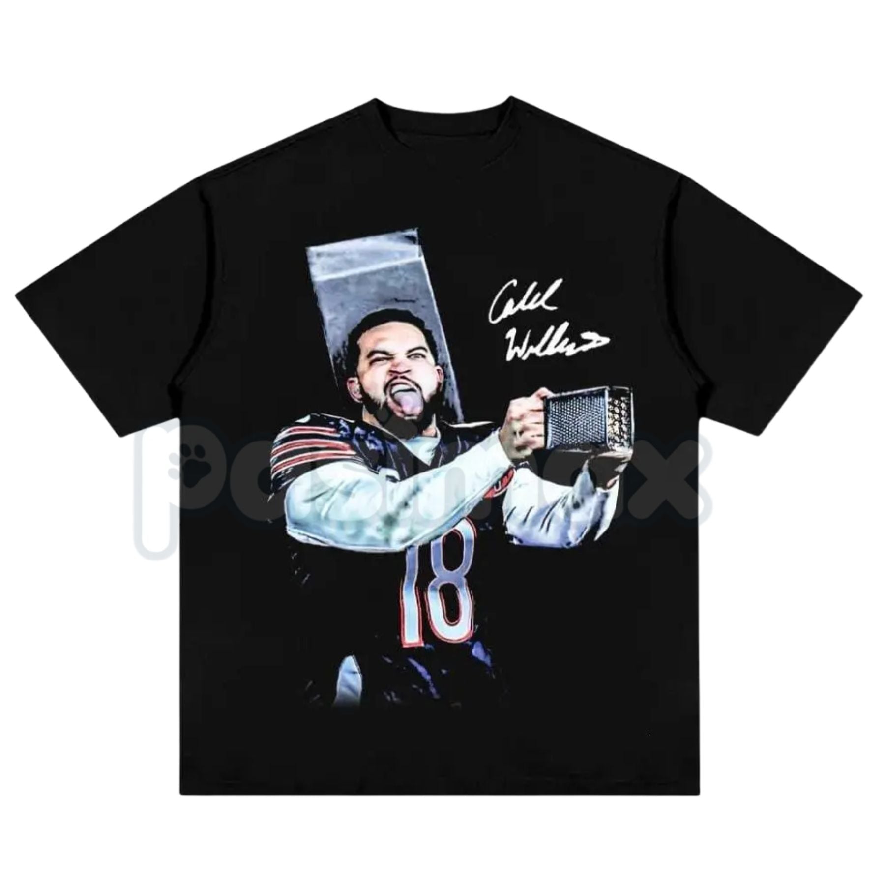 Pasimax Caleb Williams Cheese Grater T-Shirt - Chicago Football Graphic Tee, Funny Chicago QB Rivalry Shirt, Bear Down Game D