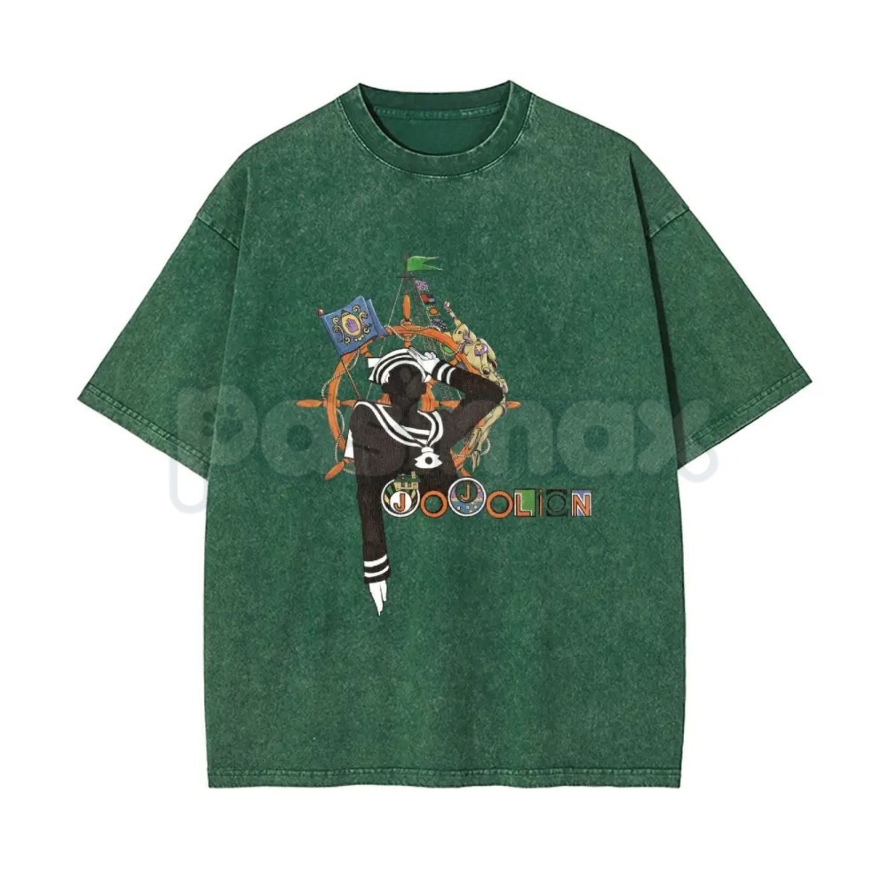 Pasimax Josuke Higashikata Jojolion Tee – JoJo's Bizarre Adventure Part 8 Retro Wash Cotton Unisex Graphic Shirt — detail clo