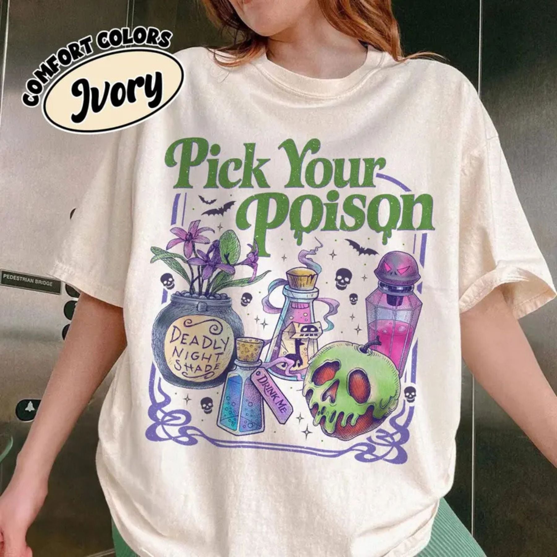 Pasimax 'Pick Your Poison' Vintage Disney Villain Tee — detail close-up