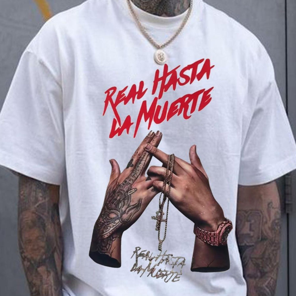 Pasimax "Real Hasta La Muerte" Unisex T-Shirt — detail close-up